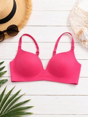 Thirdlove Pink Wireless Push-Up Bra Size 36C 38899